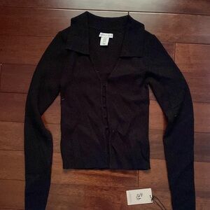 Sincerely Jules Black shirt with cut outs, Size: XS, Condition: Brand new